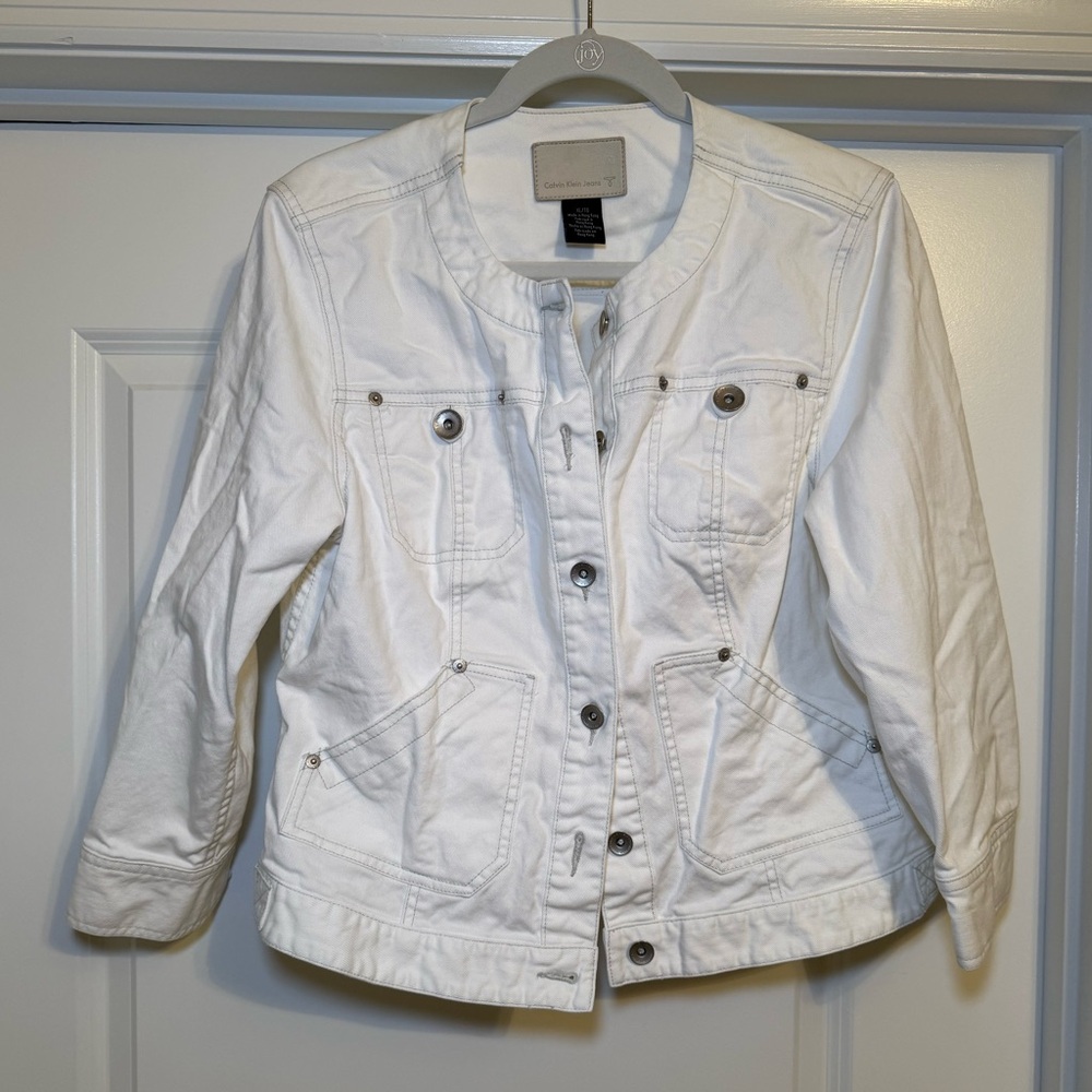 Calvin Klein Jeans White Women's Jean Jacket